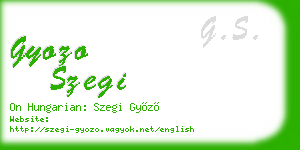 gyozo szegi business card