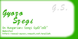 gyozo szegi business card